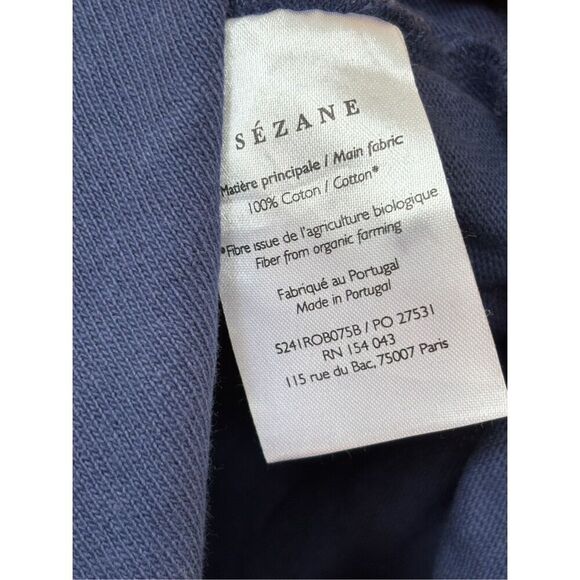NWOT Sezane ARIANA DRESS, navy small $170 A57 - Picture 6 of 9